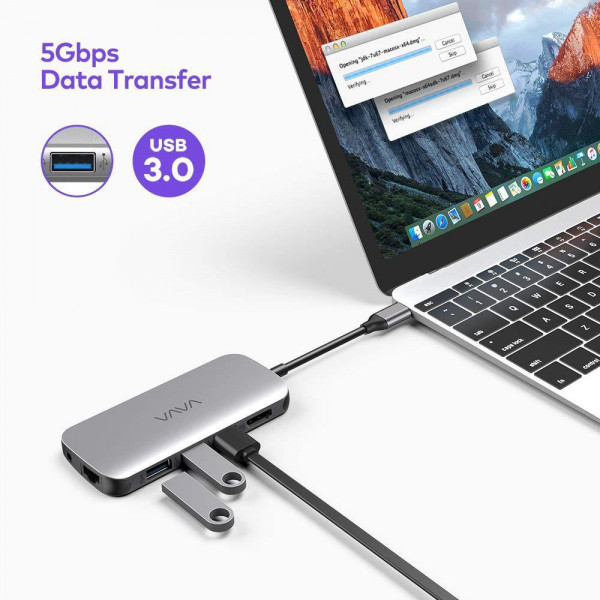 Фото - Хаб USB VAVA USB-C Hub 9-in-1 Adapter Power Delivery (VA-UC006)