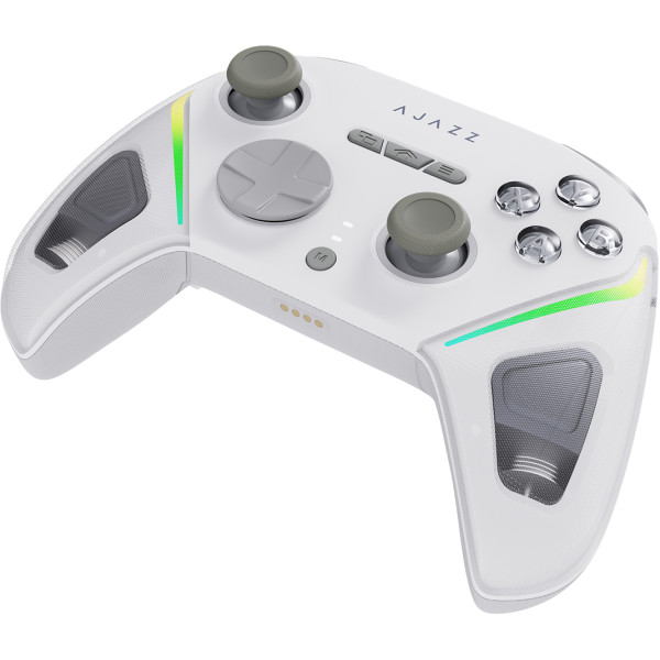 Фото - Геймпад Ajazz 2.4G/BT/USB (Switch/PC/iOS/Android) RGB White (GP100-W)