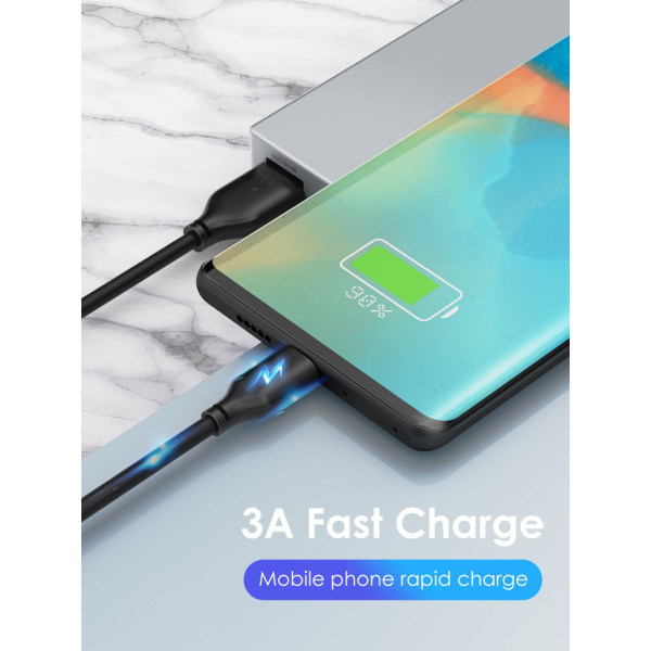Фото - Кабель синхронизации данных Cabletime USB Type-C - USB (M/M) 2m Black (CA32L)