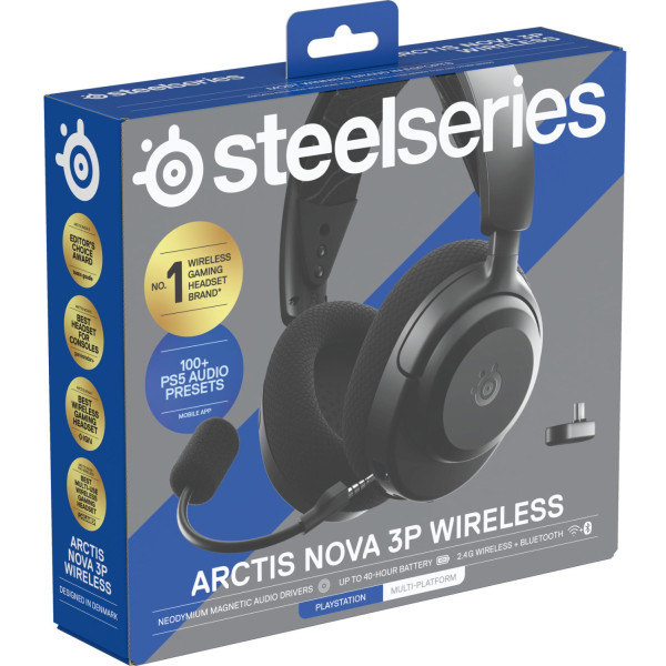SteelSeries Arctis Nova 3P Wireless Lavender, Gaming-Headset lavendel, Für Playstation