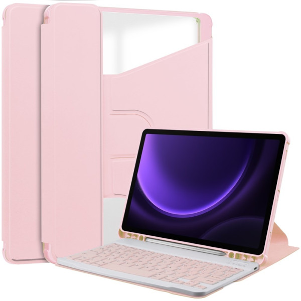 Фото - Чехол-клавиатура для планшета BeCover 360° Rotatable for Samsung Galaxy Tab S10 FE (SM-X520/SM-X526) 10.9" Pink (713311)
