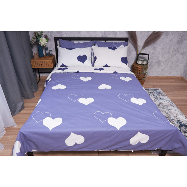 Фото - Комплект постельного белья Moon&Star Бязь Gold Люкс «Royal Blue» 143х210 см нав. 2х40х60 (MS-820001543)