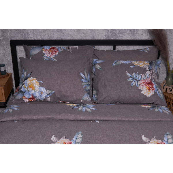 Фото - Комплект постельного белья Moon&Star Бязь Gold Люкс «Flowers Wod» 143х210 см нав. 4х50х70 (MS-820001511)