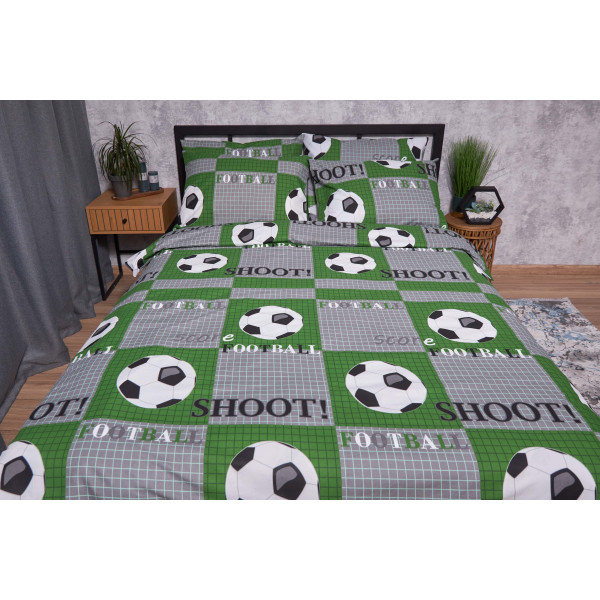 Фото - Комплект постельного белья Moon&Star Бязь Gold Люкс Football 160х220х2 нав. 4х50х70 (MS-820002051)