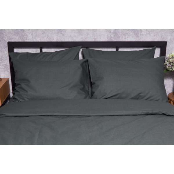 Фото - Комплект постельного белья Moon&Star Бязь Gold Люкс Dark Green 160х220х2 нав. 2х70х70 (MS-820002190)