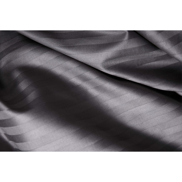 Фото - Комплект постельного белья Moon&Star Satin Stripe Stripe Black 143х210х2 нав. 2х40х60 (MS-820003700)