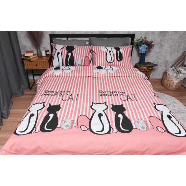 Фото - Комплект постельного белья Moon&Star Бязь Gold Люкс «Cat» 143х210х2 нав. 4х50х70 (MS-820003248)