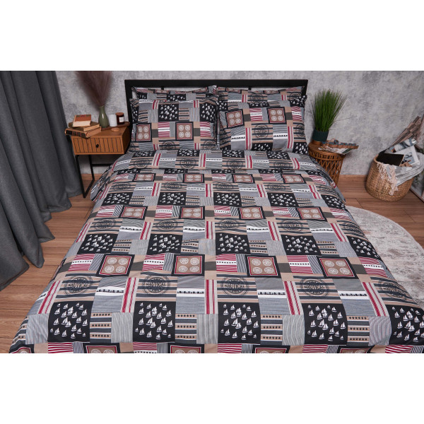 Фото - Комплект постельного белья Moon&Star Бязь Gold Люкс Nautical 160х220 (MS-820003419)