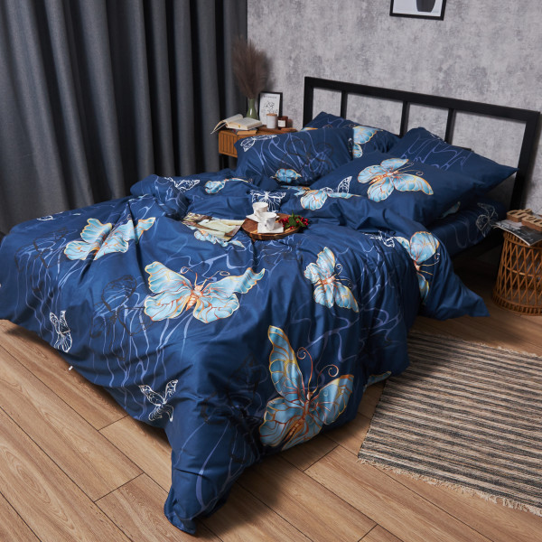 Фото - Комплект постельного белья Moon&Star Микросатин Premium «Flutter Dreams» 175х210 см нав. 2х40х60 (MS-820007705)