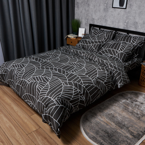Фото - Комплект постельного белья Moon&Star Satin Elit Minimal Chic 143х210 нав. 4х50х70 (MS-820008453)