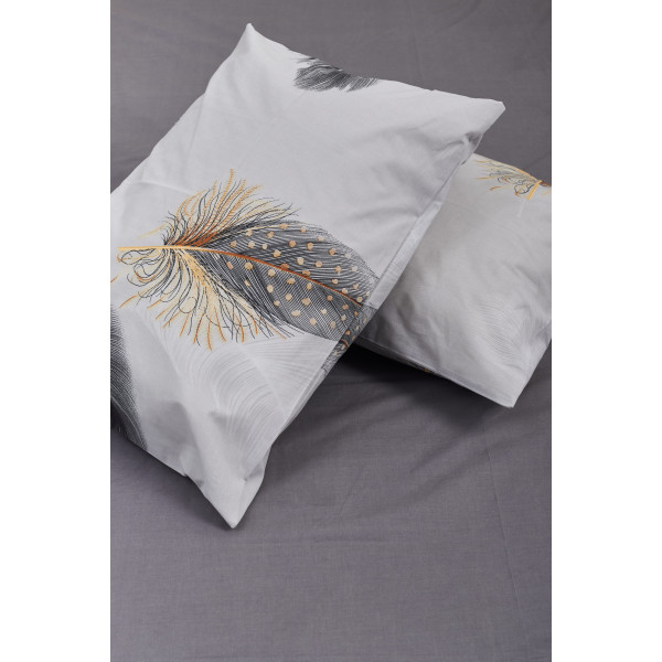 Фото - Комплект постельного белья Moon&Star 200х220 см нав. 4х70х70 Soccoro Gray Ranforce Elite (MS-820000329)