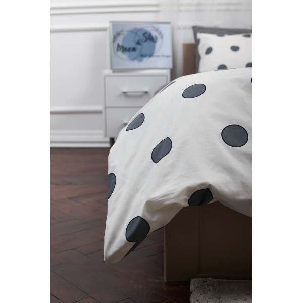 Фото - Комплект постельного белья Moon&Star 175х210 см нав. 2х40х60 Riccarda Gray Ranforce Elite (MS-820000145)