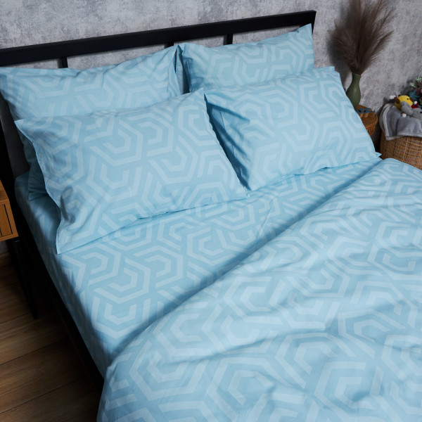 Фото - Комплект постельного белья Moon&Star Бязь Gold Люкс Arctic Glow 175х210 нав. 2х40х60 (MS-820005850)