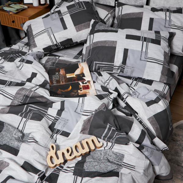 Фото - Комплект постельного белья Moon&Star Бязь Gold Люкс «Modern Vision» 143х210х2 нав. 2х70х70 (MS-820006537)