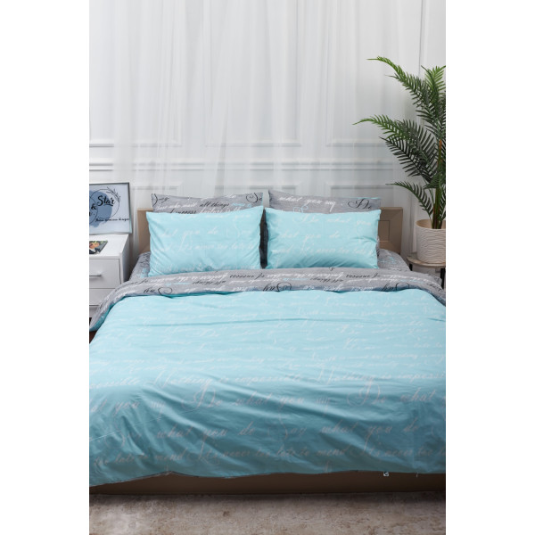 Фото - Комплект постельного белья Moon&Star 143х210х2 нав. 4х50х70 Autograph Mind Бязь Gold Люкс (MS-820000723)