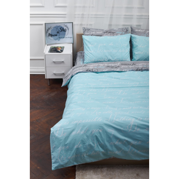 Фото - Комплект постельного белья Moon&Star 143х210х2 нав. 2х40х60 Autograph Mind Бязь Gold Люкс (MS-820000720)