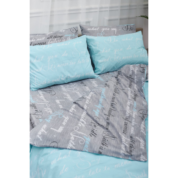 Фото - Комплект постельного белья Moon&Star 143х210х2 нав. 2х70х70 Autograph Mind Бязь Gold Люкс (MS-820000722)