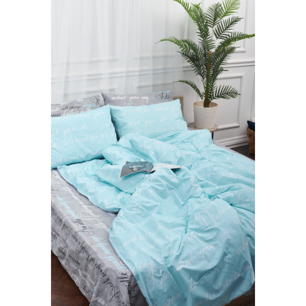 Фото - Комплект постельного белья Moon&Star 143х210х2 нав. 2х50х70 Autograph Mind Бязь Gold Люкс (MS-820000721)