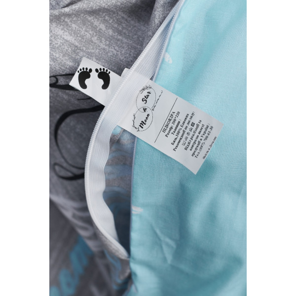 Фото - Комплект постельного белья Moon&Star 143х210х2 нав. 2х50х70 Autograph Mind Бязь Gold Люкс (MS-820000721)