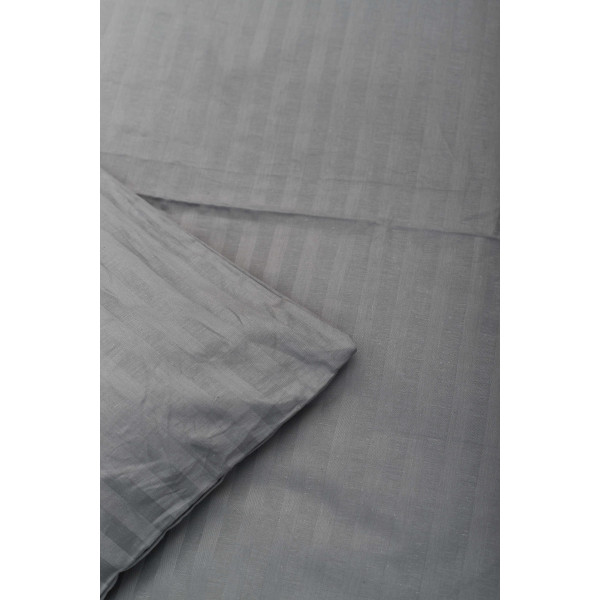 Фото - Комплект постельного белья Moon&Star Satin Stripe Stripe Gray 160х220х2 нав. 4х50х70 (MS-820003673)