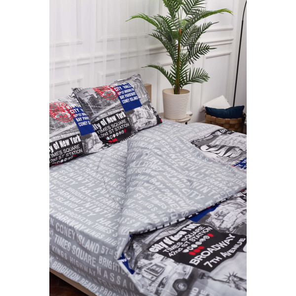 Фото - Комплект постельного белья Moon&Star 160х220 наволочки 2х70х70 New York Бязь Gold Люкс (MS-820001233)