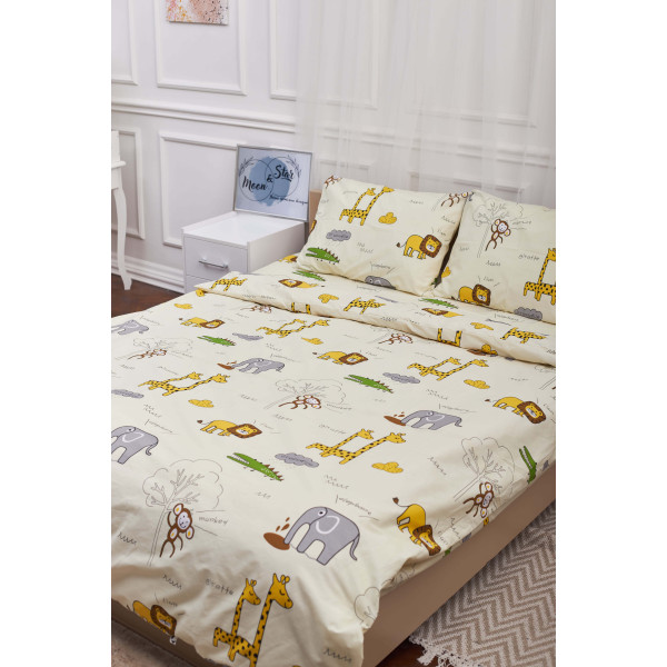 Фото - Комплект постельного белья Moon&Star 143х210 Savanna Бязь Gold Люкс (MS-820001267) Фото - Комплект постельного белья Moon&Star 143х210 Savanna Бязь Gold Люкс (MS-820001267)