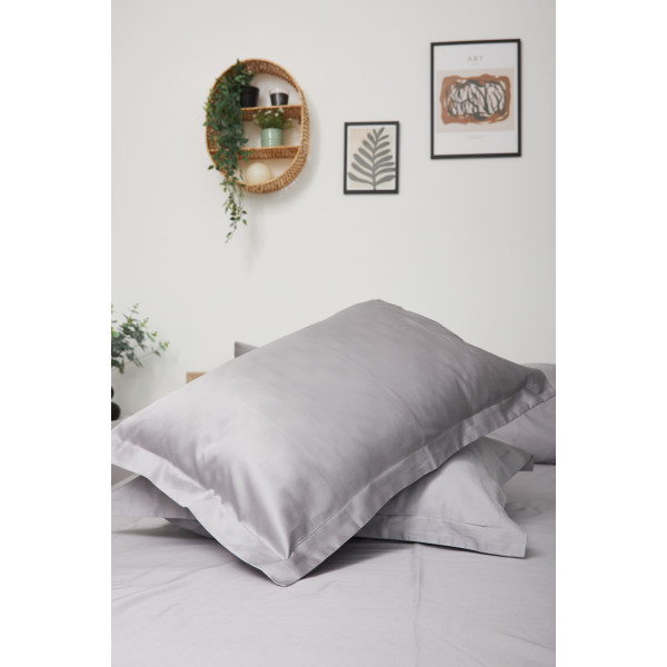 Фото - Комплект постельного белья Moon&Star 143х210 см нав. 2х50х70 Smoke Satin Premium (MS-820000436)