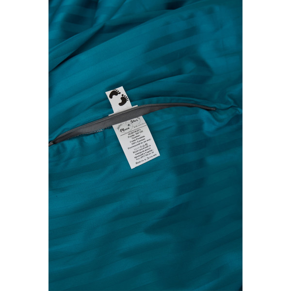 Фото - Комплект постельного белья Moon&Star King Size 220x240 Turkish Blue Satin Stripe (MS-820000632)
