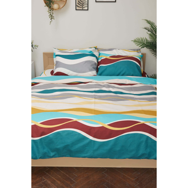 Фото - Комплект постельного белья Moon&Star 160х220 нав. 2х50х70 Tangerine Микросатин Premium (MS-820001444)