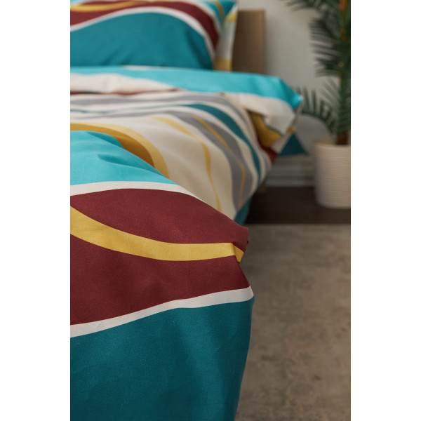 Фото - Комплект постельного белья Moon&Star 143х210х2 нав. 2х50х70 Tangerine Микросатин Premium (MS-820001449)