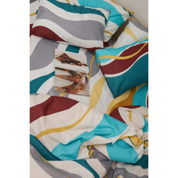 Фото - Комплект постельного белья Moon&Star 143х210х2 нав. 2х50х70 Tangerine Микросатин Premium (MS-820001449)