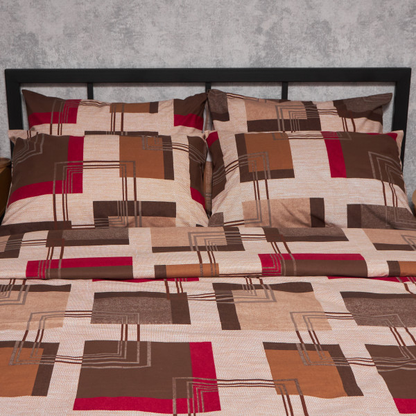 Фото - Комплект постельного белья Moon&Star Бязь Gold Люкс «Retro Geometry» 200х220 нав. 2х40х60 (MS-820006695)