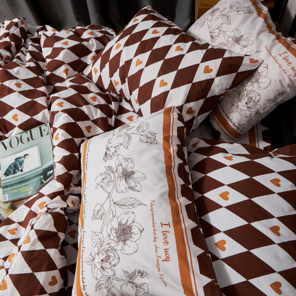 Фото - Комплект постельного белья Moon&Star Бязь Gold Люкс Heart Patch 175х210 нав. 2х50х70 (MS-820009386)