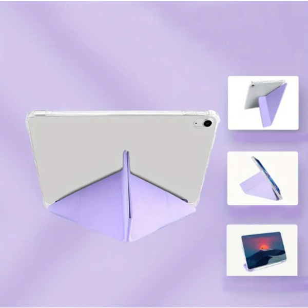 Фото - Чехол для планшета BeCover Ultra Slim Origami Transparent с креплением Apple iPad Air 11'' M2 2024 Purple (711392)