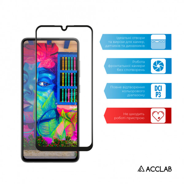 Фото - Защитное стекло для смартфона ACCLAB Full Glue for Samsung A25 5G (1283126573965)