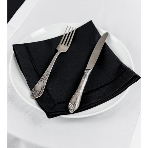 Фото - Салфетка для сервировки Прованс Kelly черная 40х40 см (032892)
