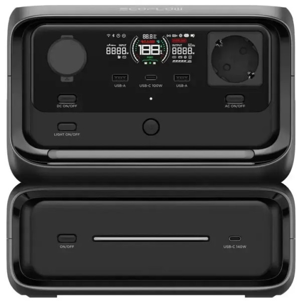 Фото - Зарядная станция универсальная EcoFlow RIVER 3 Max (600 Вт, 572 Вт/год)