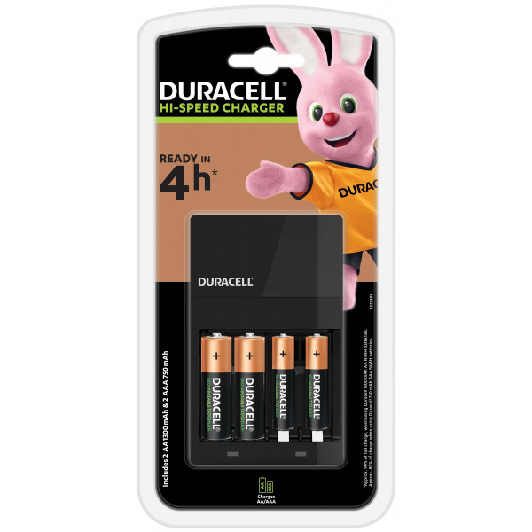 Фото - З/устройство для аккумуляторов AA/AAA Duracell CEF14 + AA1300 2 шт. + AAА750 2 шт.