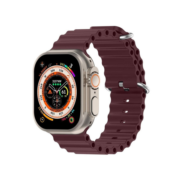 Фото - Ремешок для смарт-часов Armorstandart Ocean Band for Apple Watch All Series 42/44/45/49mm Wine Red (ARM74250)