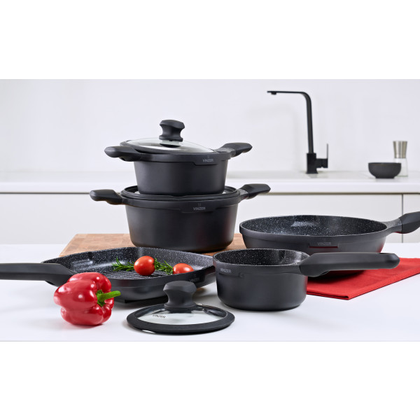 Фото - Сотейник Vinzer Kuro Induction Line 16 cм 1.2 л (50426)