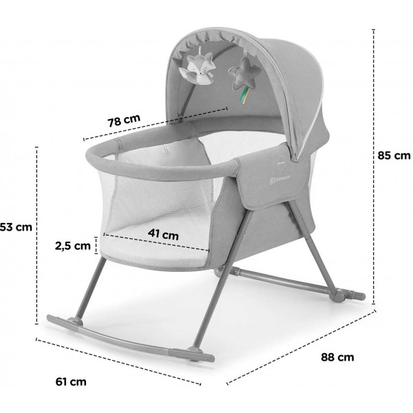 Фото - Колыбель-люлька Kinderkraft Lovi Grey (KKLLOVIGRY0000)