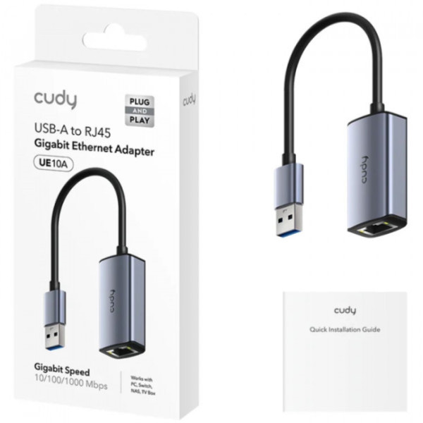 Фото - Переходник USB- RJ-45 Cudy UE10A