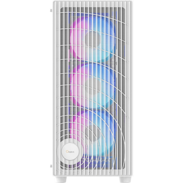 Фото - Корпус OCYPUS ATX W/O PSU GAMMA C70 WH ARGB (GAMMA-C70-WHG400XX-GL)