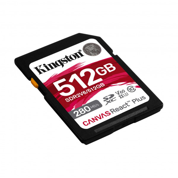 Фото - Карта памяти Kingston SD 512GB C10 UHS-II U3 R280/W150MB/s (SDR2V6/512GB)