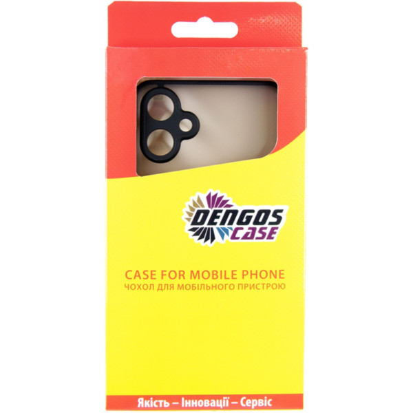 Фото - Чехол для смартфона DENGOS Matt for Samsung Galaxy A06 SM-A065 Black (DG-KM-126) +стекло
