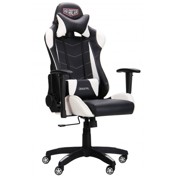 Фото - Кресло для геймеров AMF VR Racer Blade черный/белый