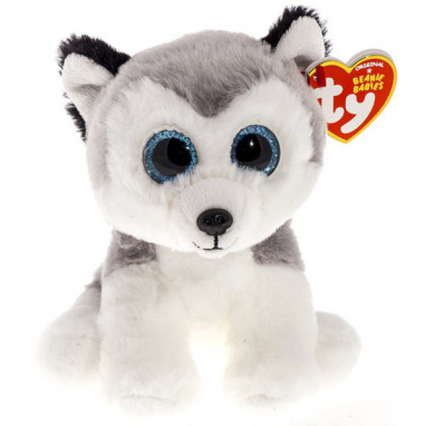 Фото - Мягкая игрушка глазастик TY Beanie Babies Хаски ''Buff'' 15см (42183)