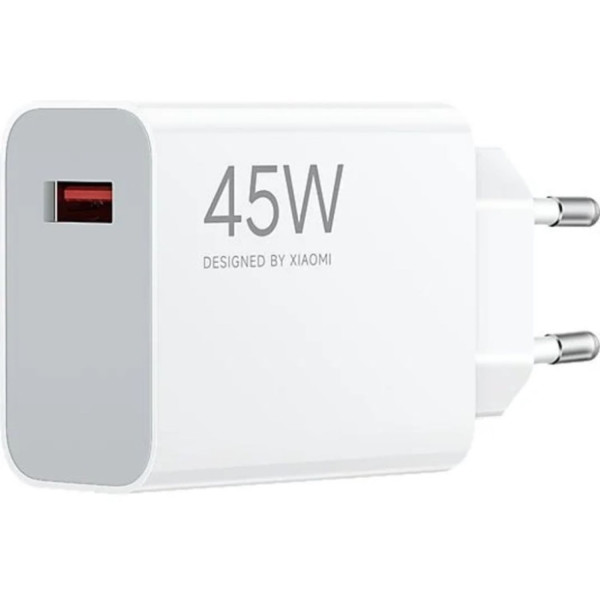 Фото - Сетевое зарядное устройство Xiaomi 45W Turbo Charging USB-A White (BHR07SLEU)