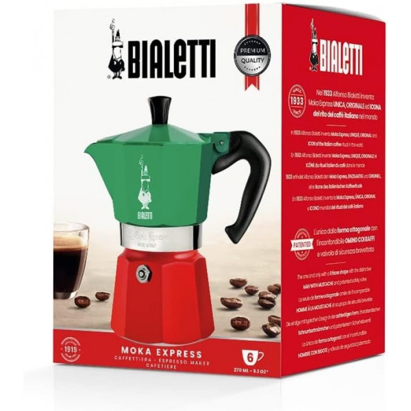 Фото - Кофеварка гейзерная Bialetti Moka Express Italia (0005323)