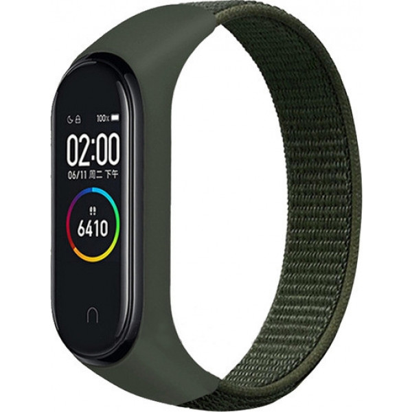 Фото - Ремешок для фитнес-браслета BeCover Nylon Style for Xiaomi Mi Smart Band 5 Khaki (705424) Фото - Ремешок для фитнес-браслета BeCover Nylon Style for Xiaomi Mi Smart Band 5 Khaki (705424)